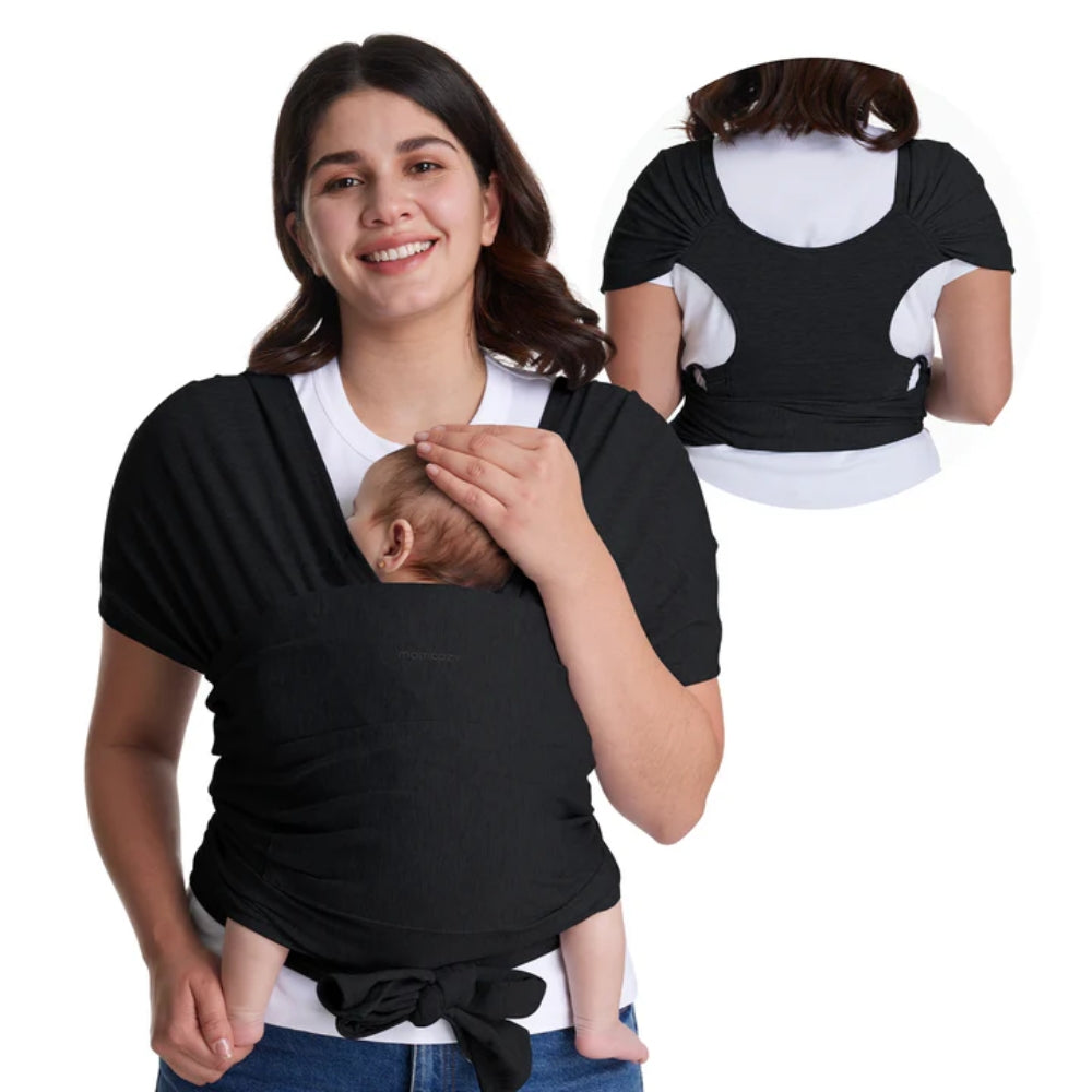 Momcozy Lightweight Baby Wrap Carrier, Black