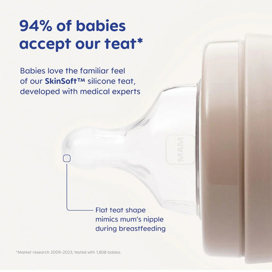 MAM 2pc Easy Start Bottles 160ml, Neutral