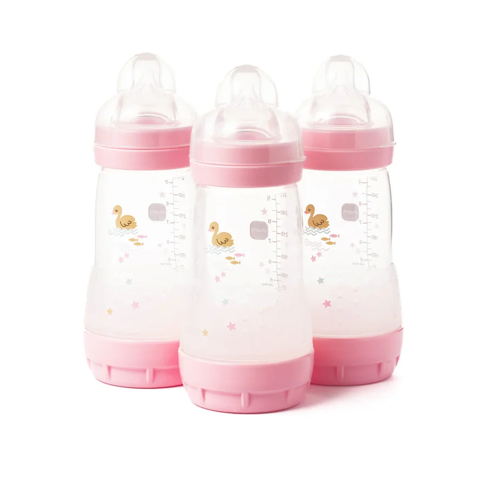 MAM 3pc Easy Start Bottles 260ml, Pink