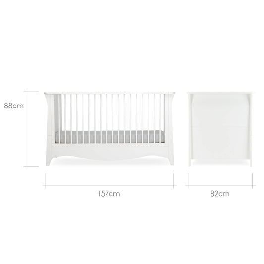 CuddleCo Clara Cotbed, Satin White
