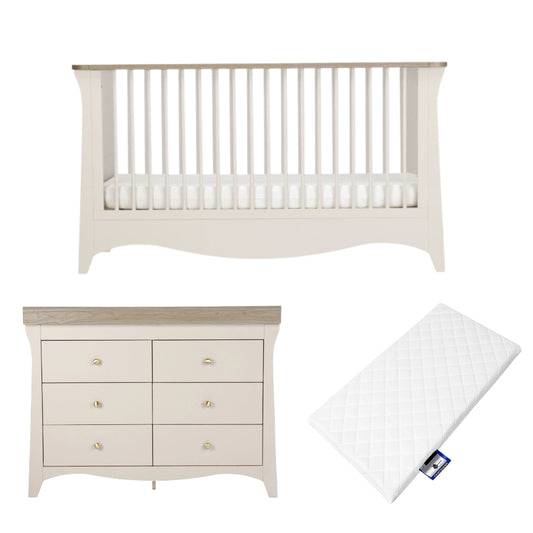 CuddleCo Clara Luxe 2pc Room Set, Cashmere/Ash