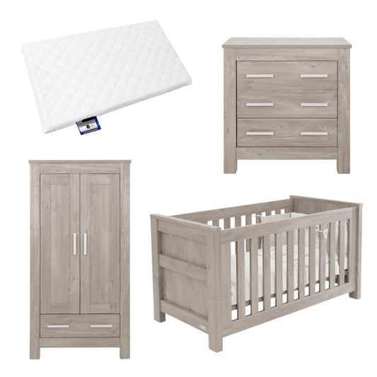 Bordeaux 3pc Nursery Room Set, Ash