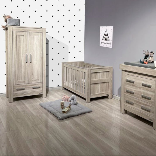 Bordeaux 3pc Nursery Room Set, Ash