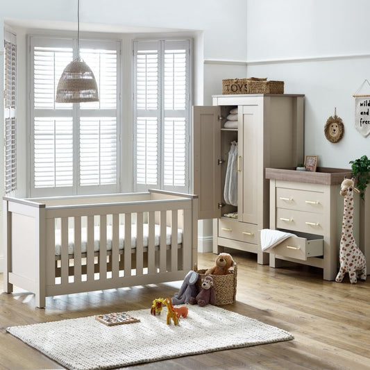 Babystyle Bordeaux 3pc Nursery Set, Oatmeal