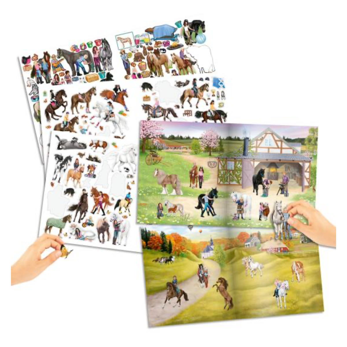 Miss Melody Horse Sticker World Book