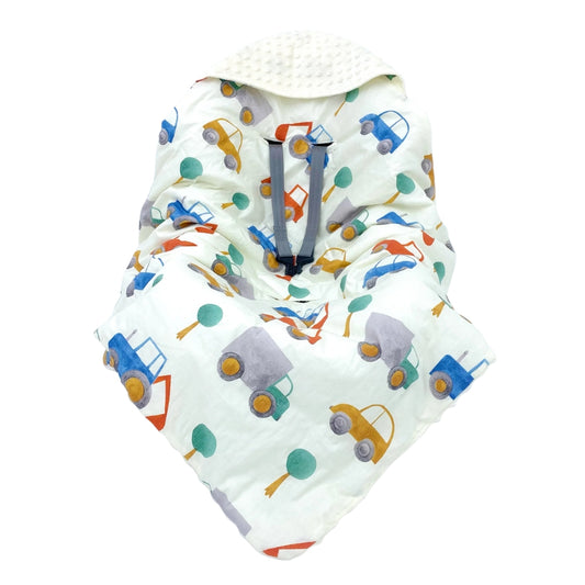 Little Love 5PH Car Seat Blanket, Trucks
