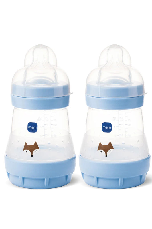 MAM 2pc Easy Start Bottles 160ml, Blue