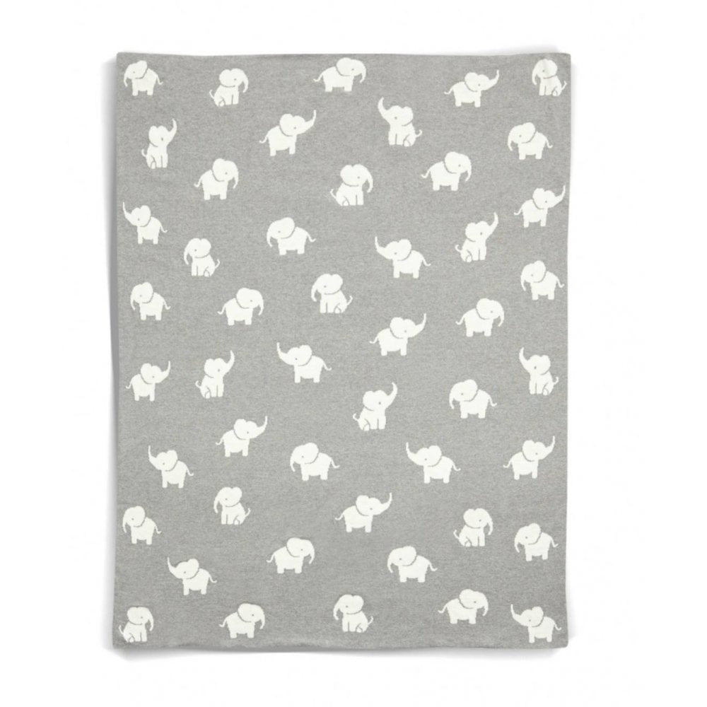 Mamas & Papas Knitted Blanket, Elephant
