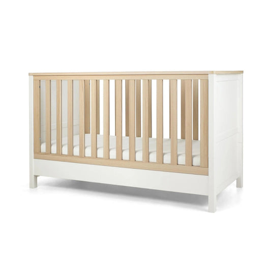 Mamas & Papas Harwell Cotbed & Mattress, White