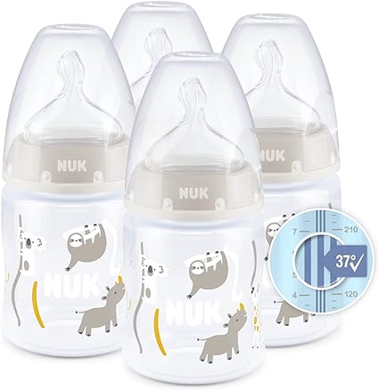 NUK First Choice 150ml Temperature Control Bottles - 4 Pack
