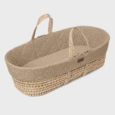 The Little Green Sheep Quilted Moses Basket Truffle