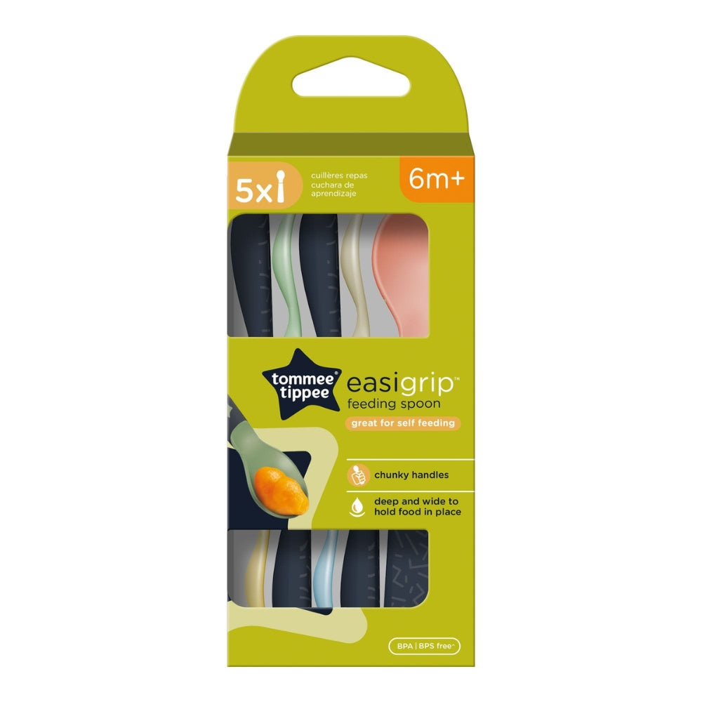 Tommee Tippee Easy Grip Feeding Spoons 5pc