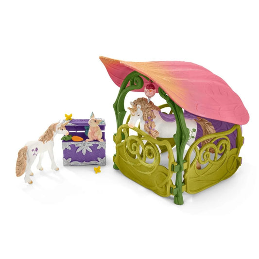 Schleich Bayala Glittering Flower House With Unicorns, Lakes & Stables