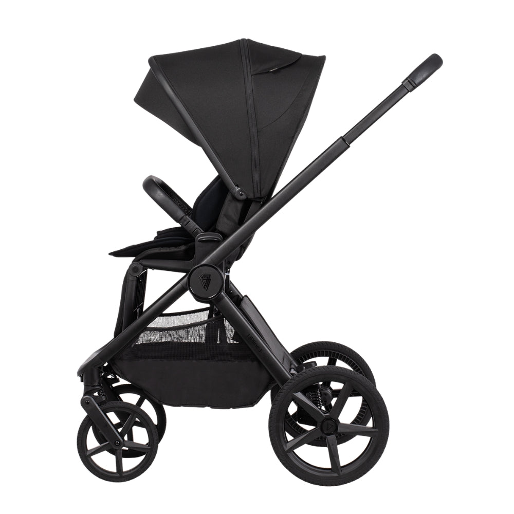 Venicci Upline 3 Onyx 4-in-1 Bundle - with Tiago Black