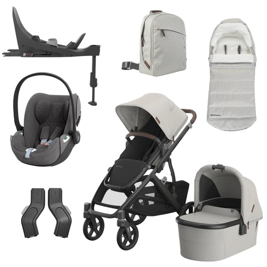 UPPAbaby Vista V3 Bundle w/Cloud T Car Seat & Base, Savannah