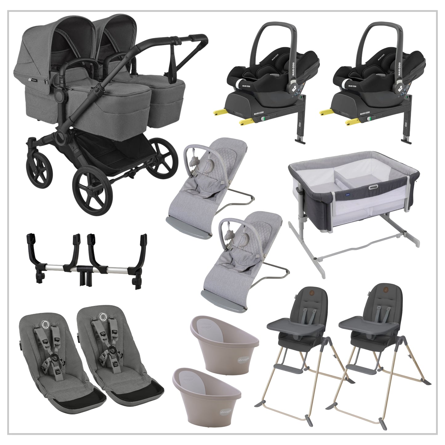 Bugaboo Donkey 6 Twin Baby Bundle