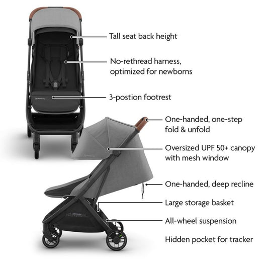 UPPAbaby Minu V3 Stroller, Greyson