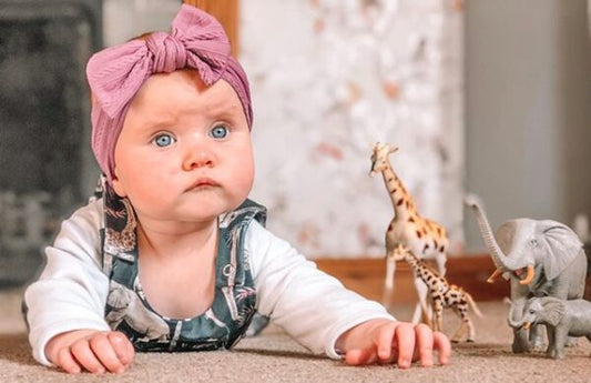 Ziggle Lilac Top Bow Turban Headband