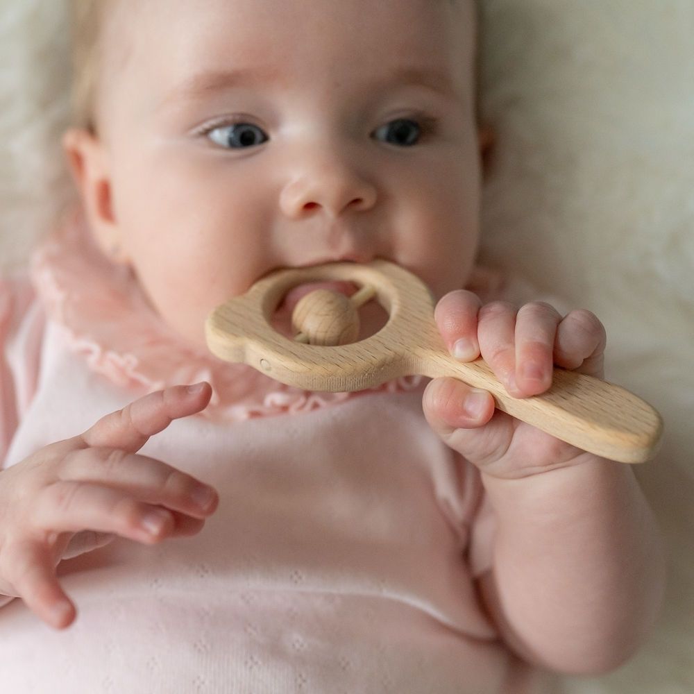 Ziggle Wooden Rattle- Kings Baby Shop NI