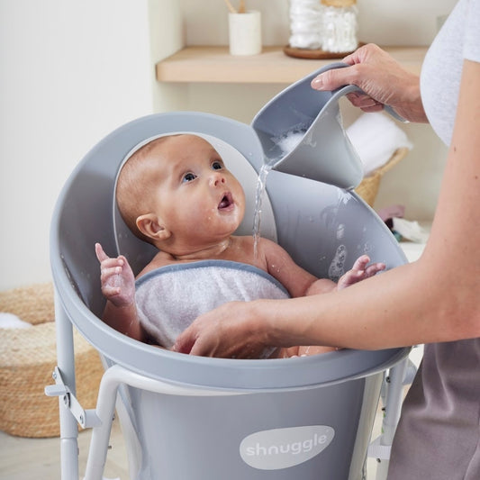 Shnuggle Washy Bath Jug, Pebble Grey