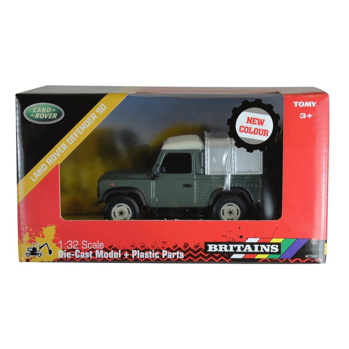 Britains Land Rover Defender 90 + Canopy - Green