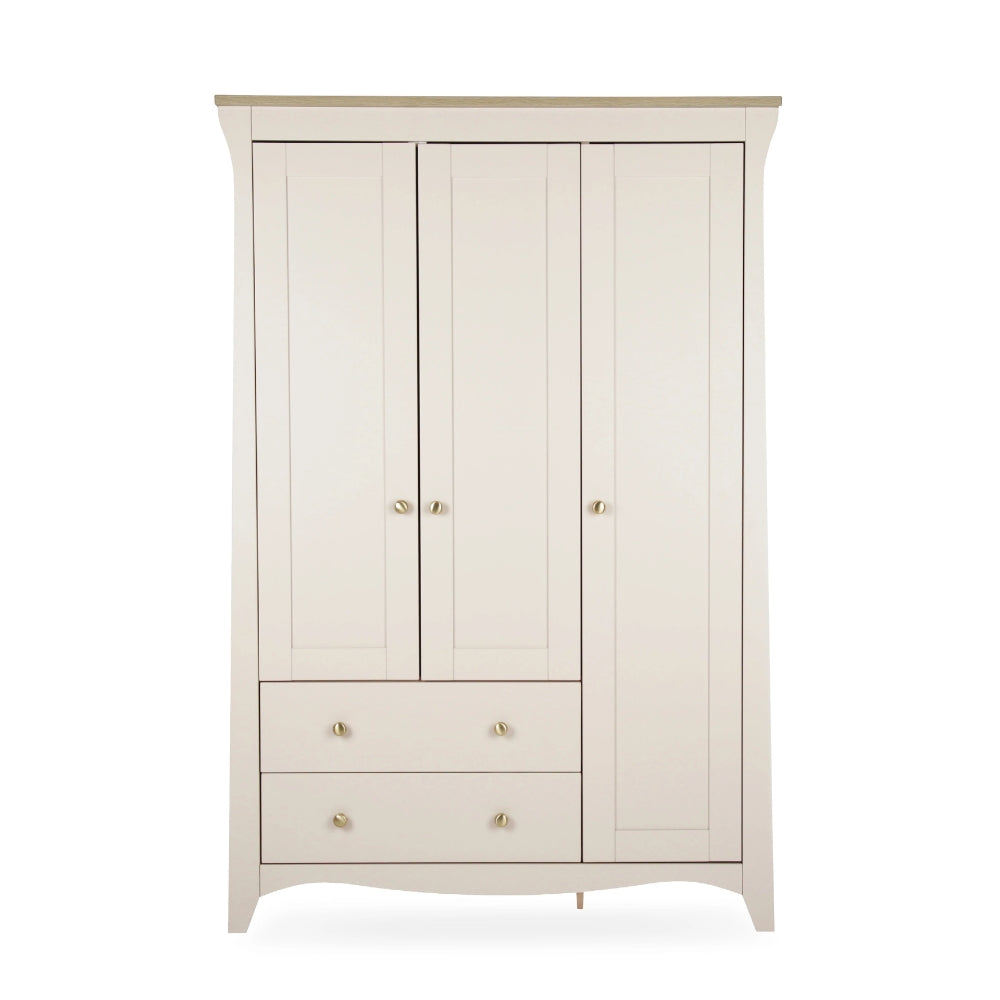 CuddleCo Clara Triple Wardrobe, Cashmere/Ash