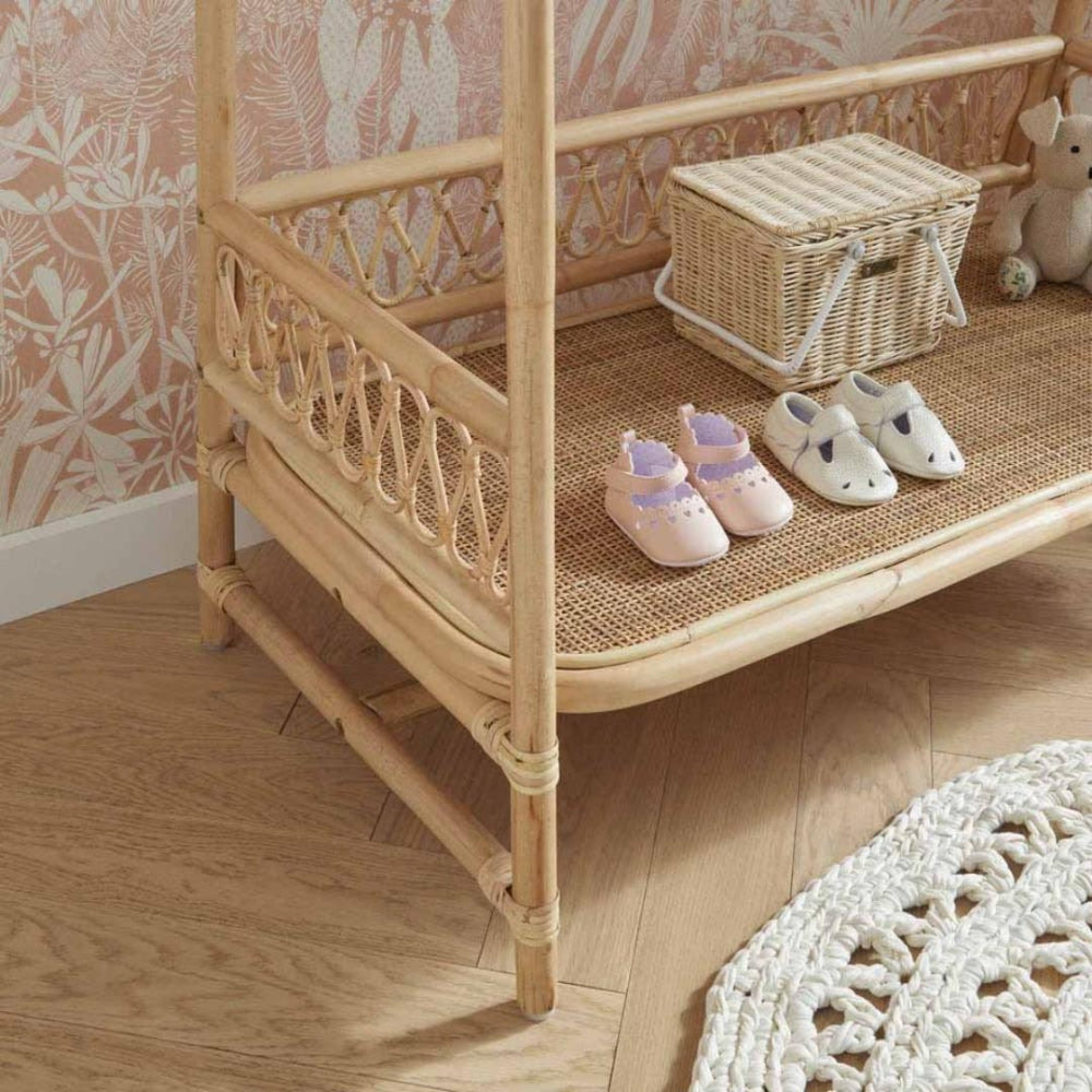 CuddleCo Aria Clothes Rail, Rattan