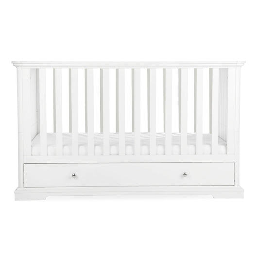 CuddleCo Beaumont Cot Bed & Mattress, White