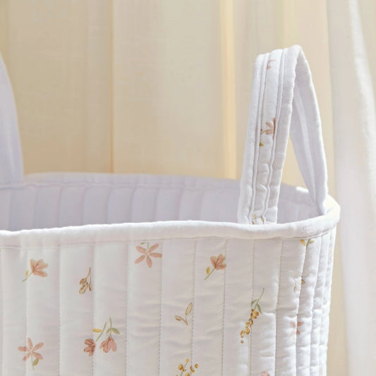 CuddleCo Large Quilted Storage Basket, Cashmere Meadow