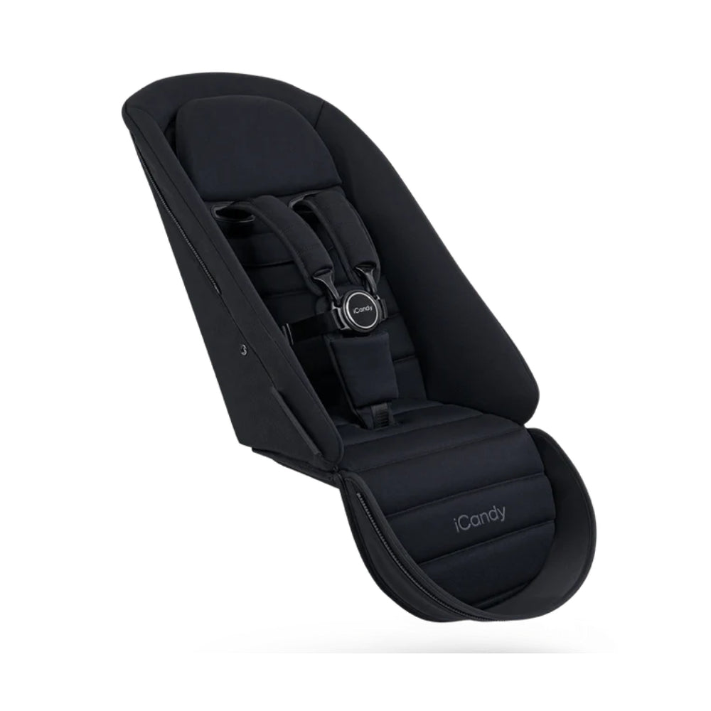 iCandy Peach 7 2nd Seat Fabric, Black Edition