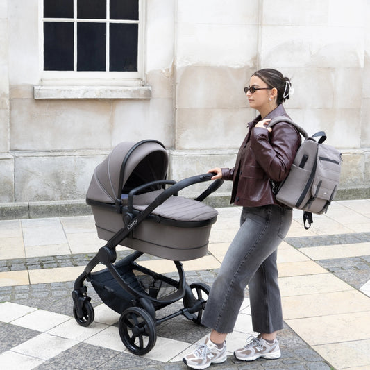 iCandy Peach 7 Bundle w/Cocoon Car Seat & Base, Porcini