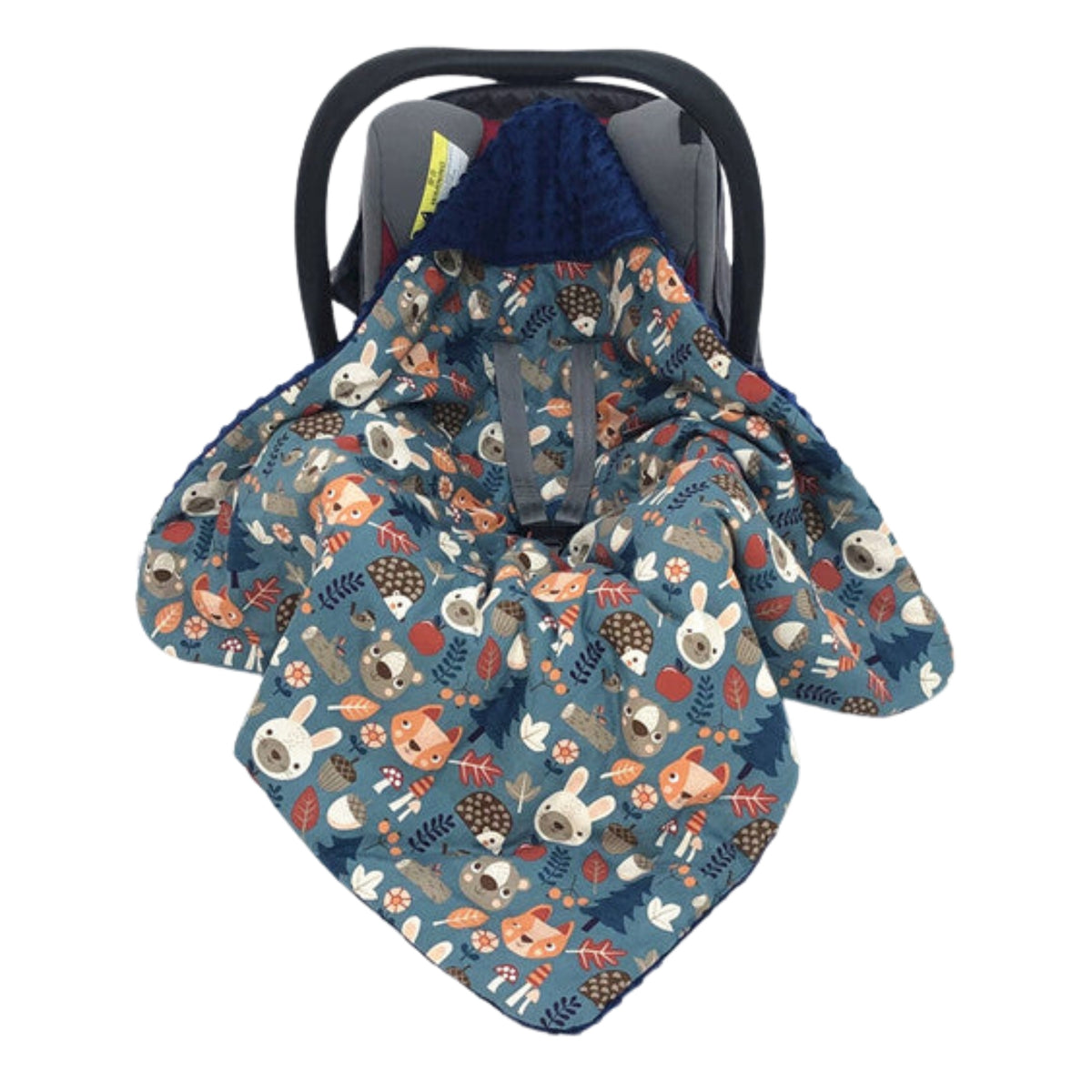 Little Love 3PH Car Seat Blanket, Forest Animals