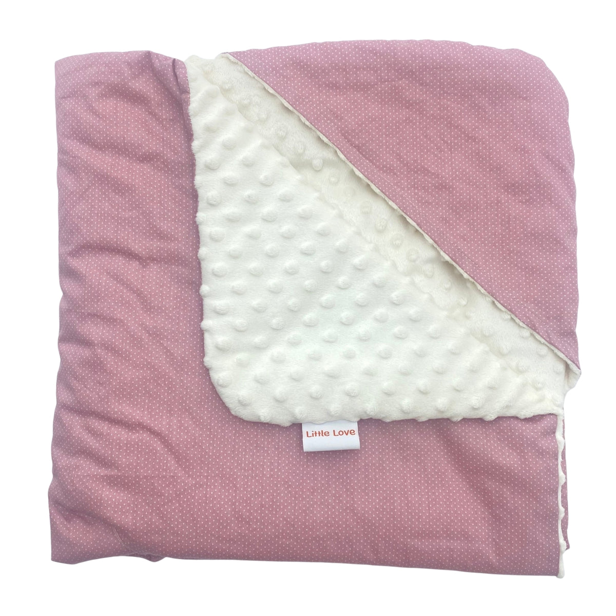 Little Love 5PH Car Seat Blanket, Pink Spot