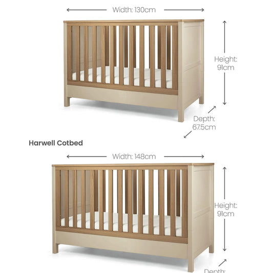 Mamas & Papas Harwell Cotbed, Cashmere