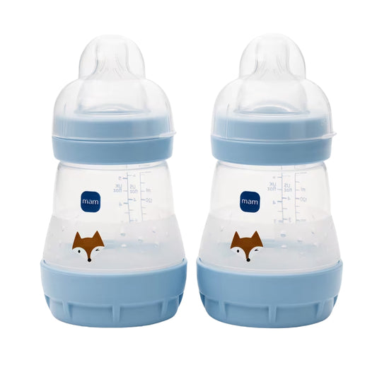 MAM 2pc Easy Start Bottles 160ml, Blue
