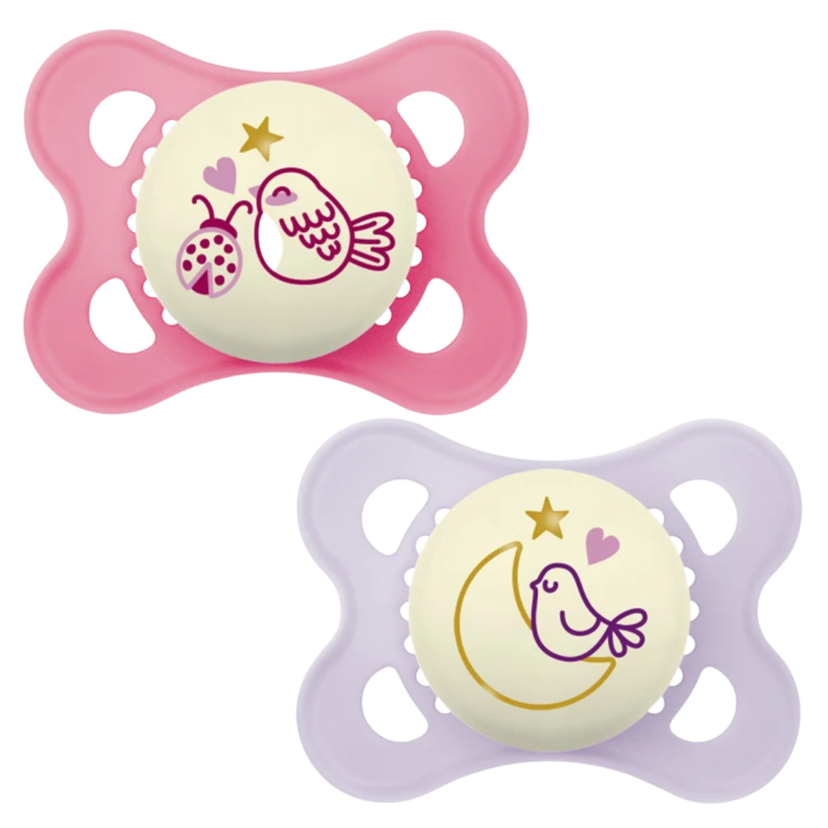 Mam Original Night Soothers 2-6m, Pink
