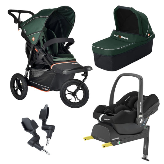 Out n About Nipper V6 Newborn Bundle w/Maxi Cosi Cabriofix