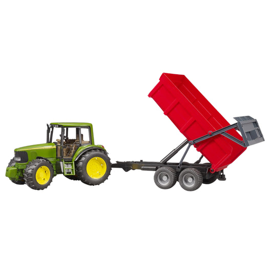 Bruder John Deere 6920 with Tipping Trailer - Red