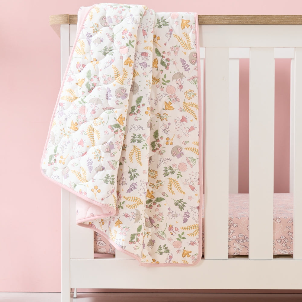 Tutti Bambini Cot/Cot Bed Coverlet, Tiny Tails