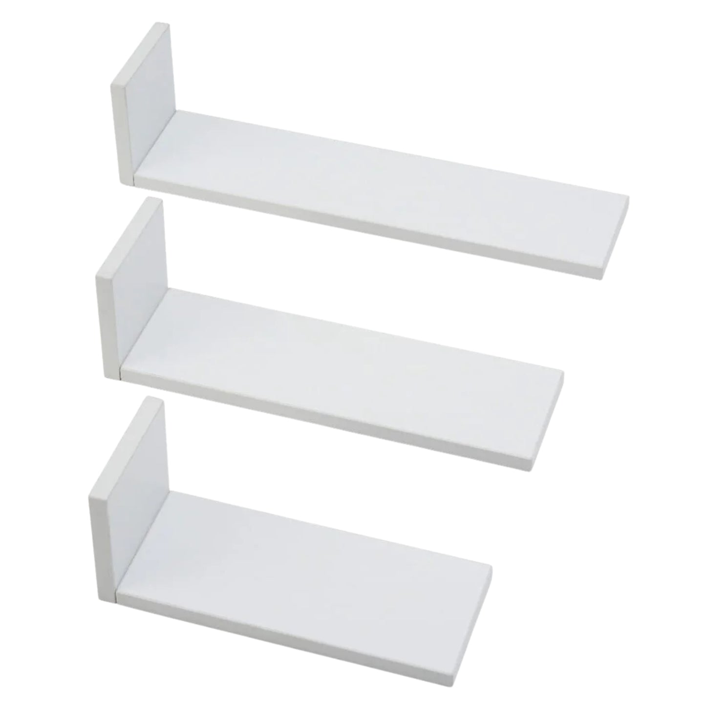 Tutti Bambini Rio 3pc L-Shaped Shelves, White