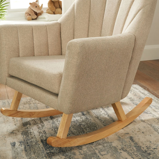 Tutti Bambini Jonah Nursing Chair & Stool, Stone