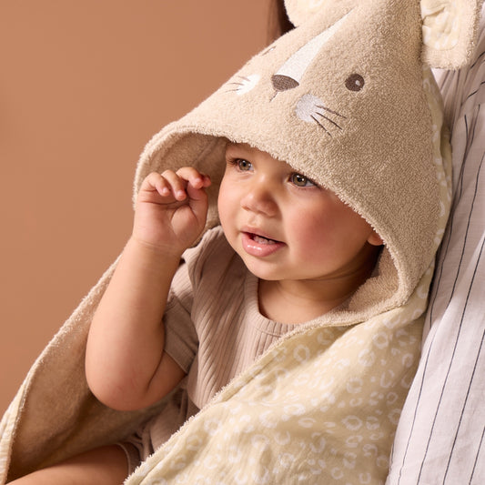 Tutti Bambini Hooded Towel, Larry Leopard