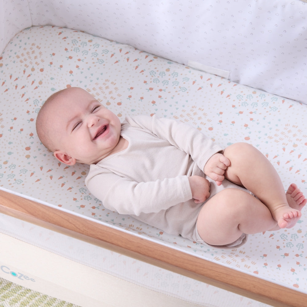 Tutti Bambini 2pc Bedside Crib Fitted Sheets, Good Life