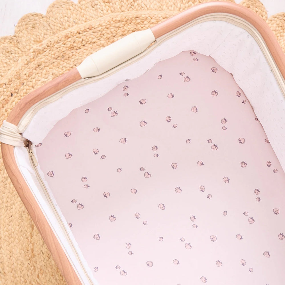 Tutti Bambini 2pc Bedside Crib Fitted Sheets, Tiny Tails
