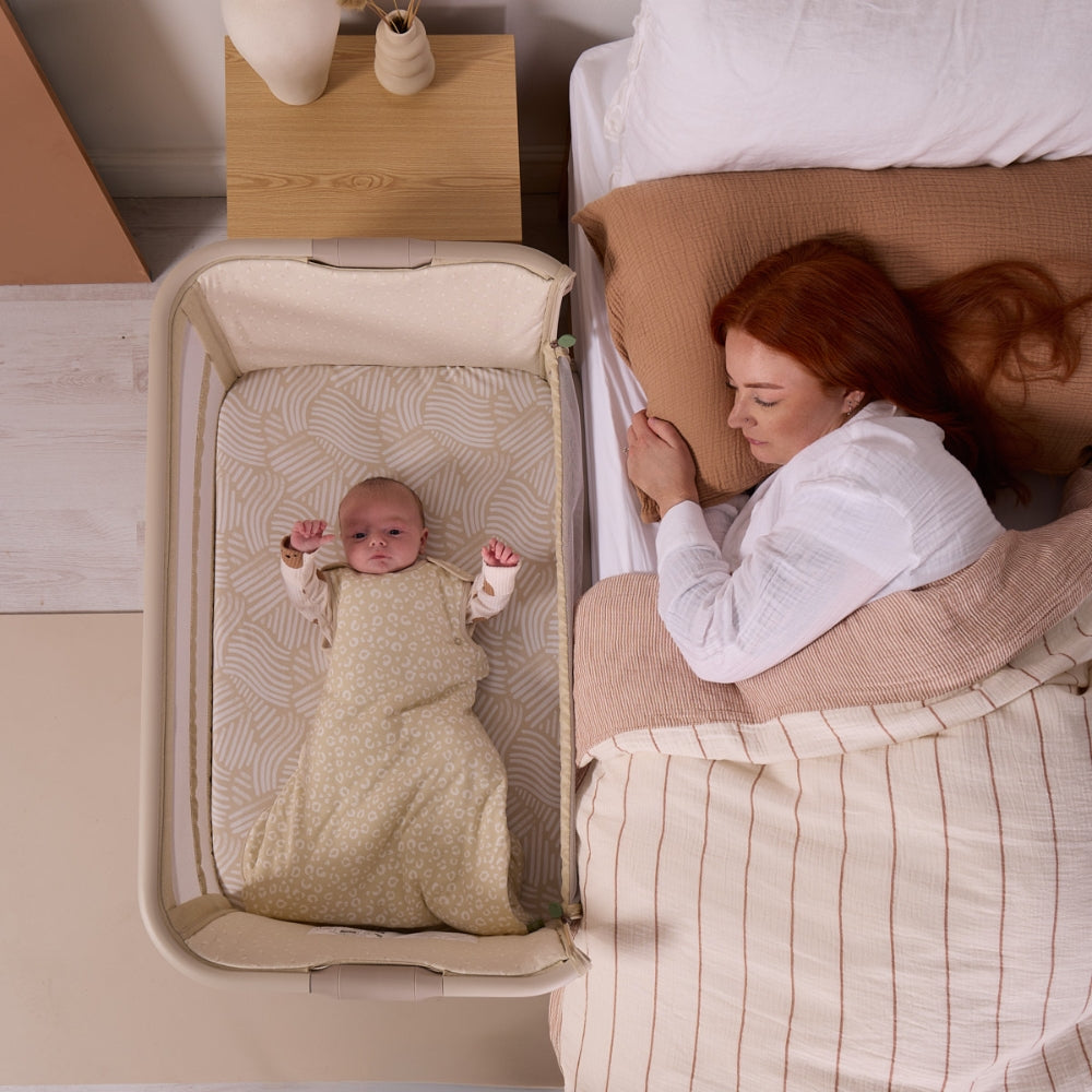 Tutti Bambini Cozee Zen Bedside Crib, Sand