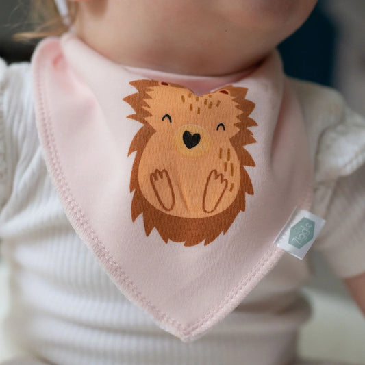 Ziggle Bandana Dribble Bib, Hedgehog