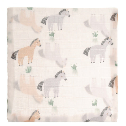 Ziggle 4pc Muslin Washcloths, Country Life