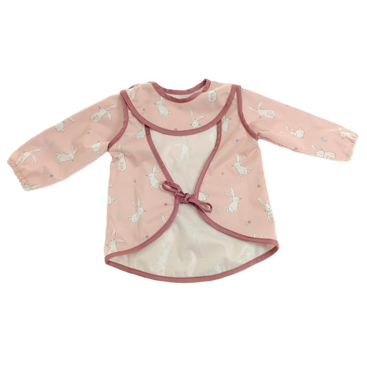 Ziggle Coverall Feeding Bib, Bunnies