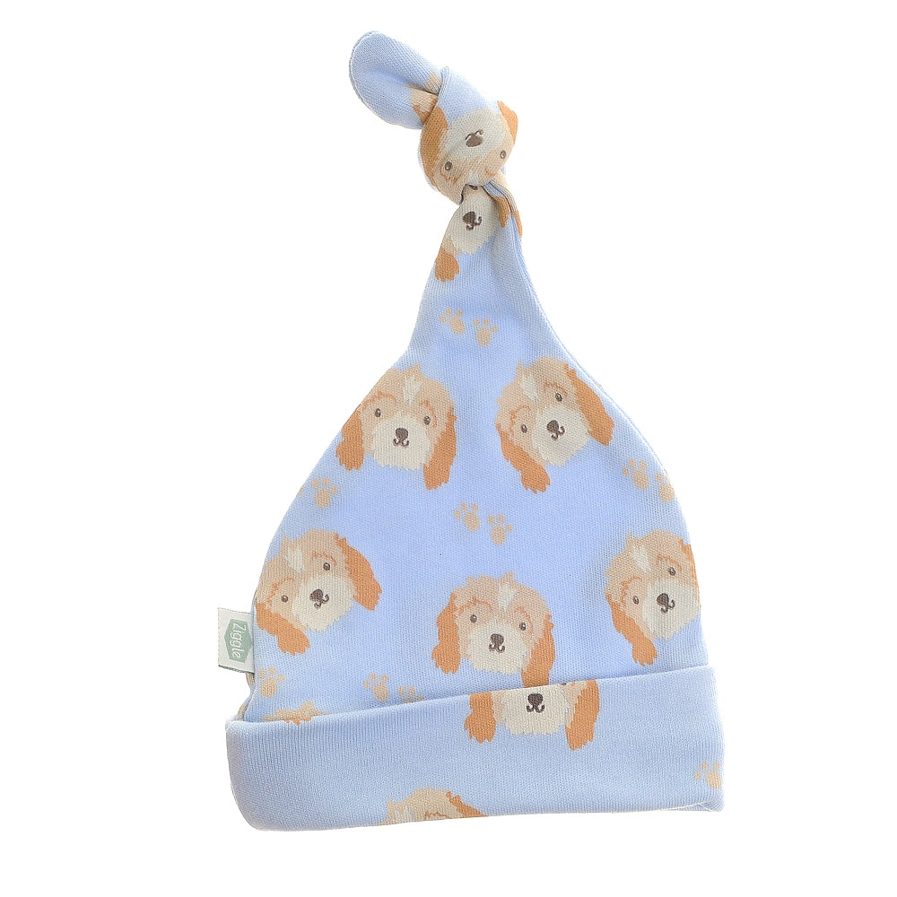 Ziggle Knotted Hat, Cockapoo Puppy