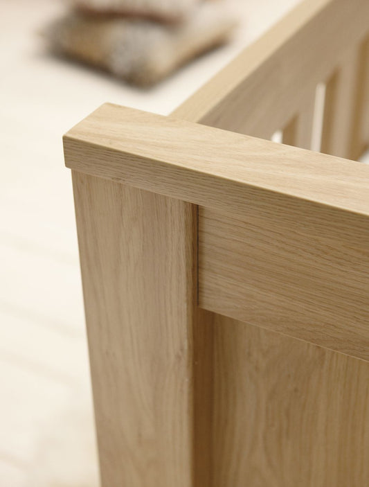 Babystyle Bordeaux Cot Bed, Oak